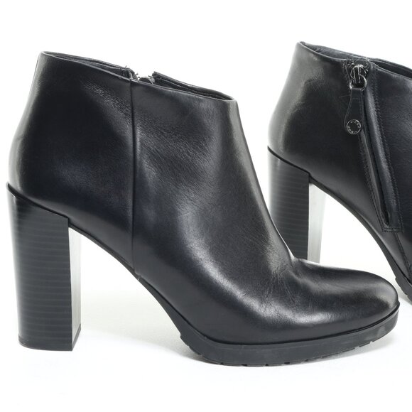 geox comfort leather booties